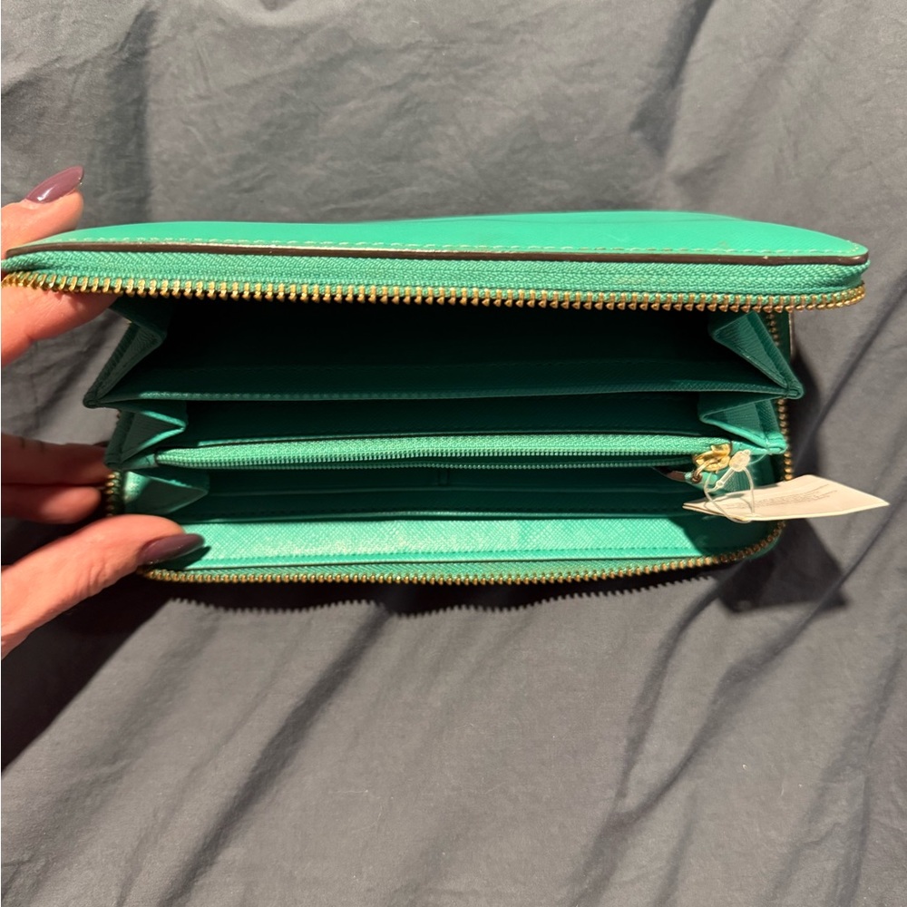Coach Teal Women's Wallet - Picture 4 of 8